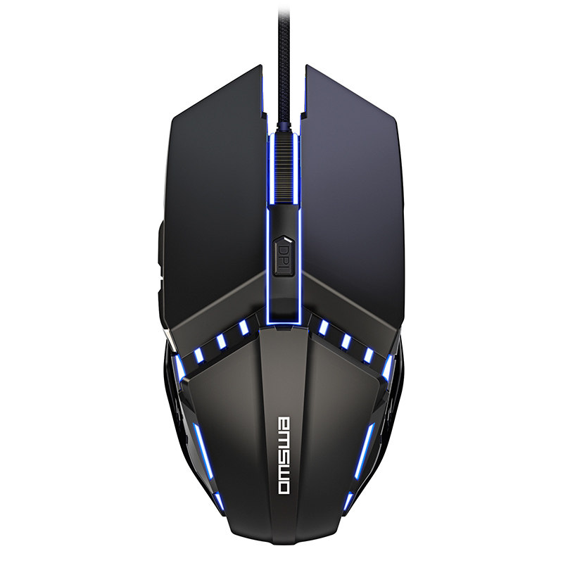 鼠标网吧机械电竞发光专用游戏cf求生绝地有线鼠标