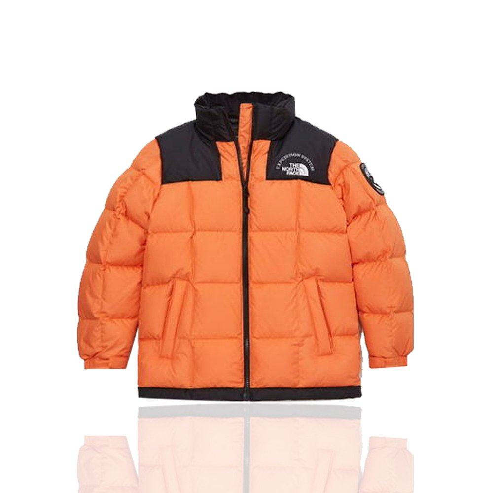 韩国直邮thenorthface北面羽绒服童装橙色时尚休闲运动羽绒服