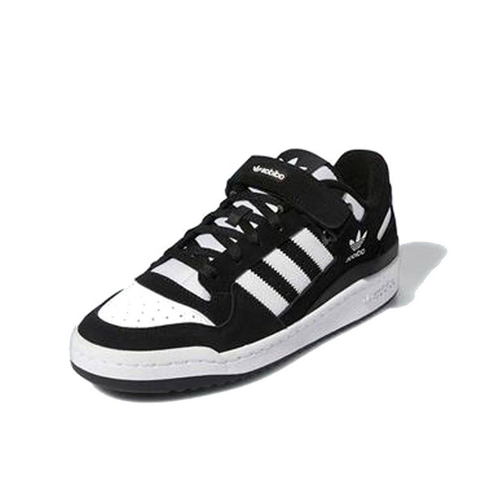 韩国直邮adidas阿迪达斯板鞋休闲鞋黑白拼接皮革系带运动休闲鞋