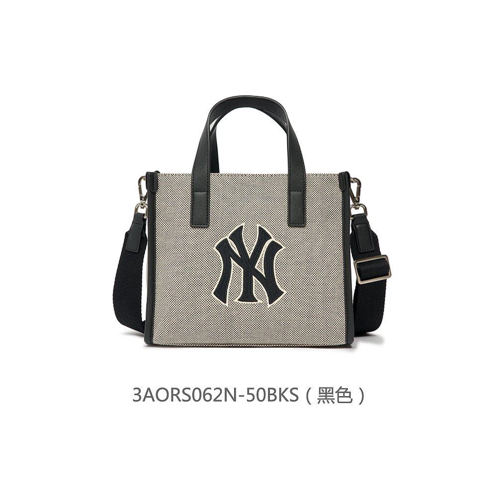 韩国直邮mlb男女款ny大标休闲单肩斜挎帆布托特包22新款3aors062n-挖