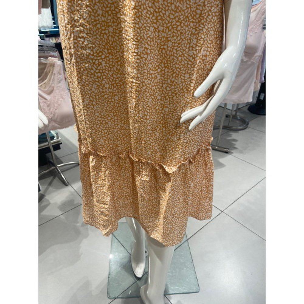 韩国直邮vivienviviene华丽丽的橙色文胸荷叶连衣裙男平角内裤