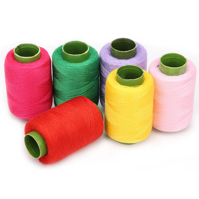 家用针线套装手缝衣服diy手工缝补小线卷涤纶黑白色细线针线包邮