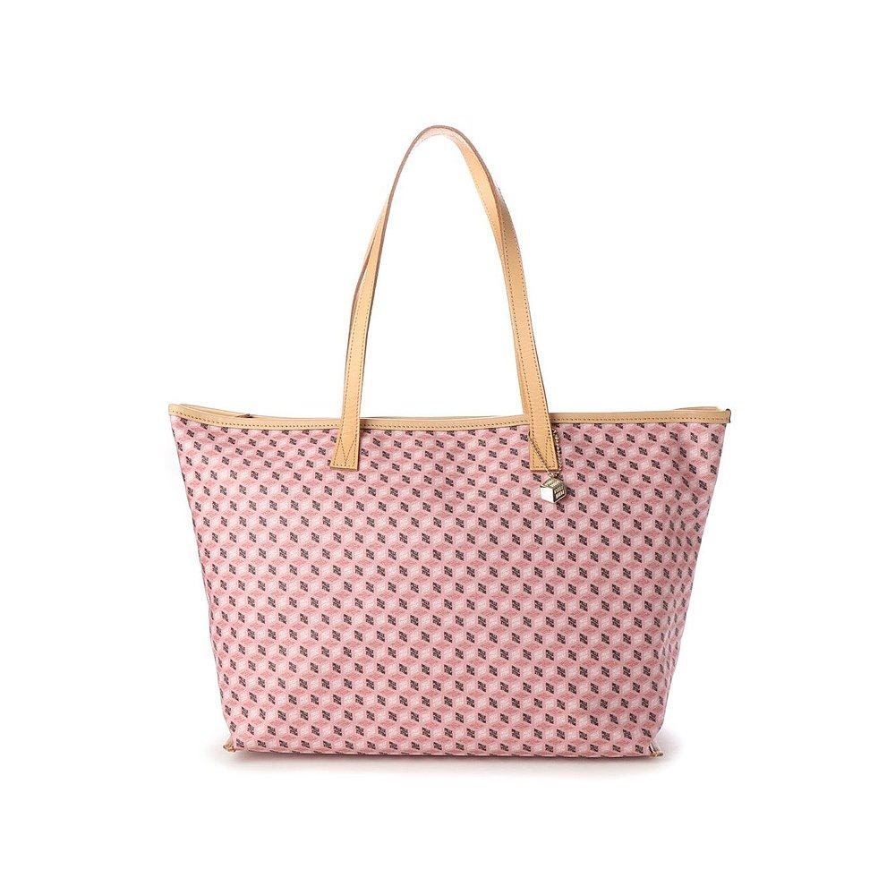 日本直邮pelleborsa包包包包女女士托特粉红色拉链托特包