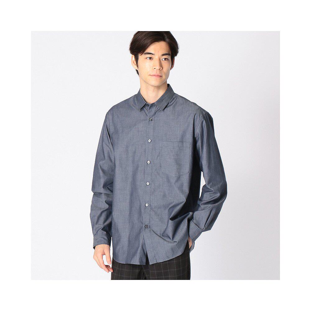 日本直邮commecaism短款衬衫海军衬衫