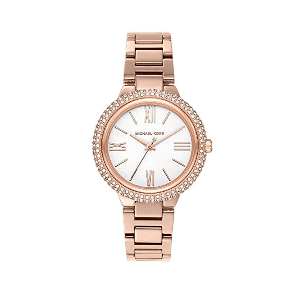 日本直购michaelkors迈克高仕女士粉红红金经典日韩腕表