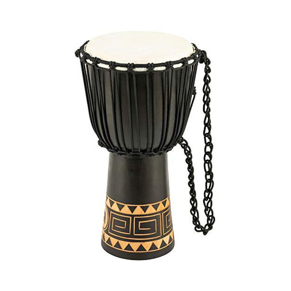 日本直邮德国麦尔打击乐乐器非洲阿拉伯黑色编织非洲鼓