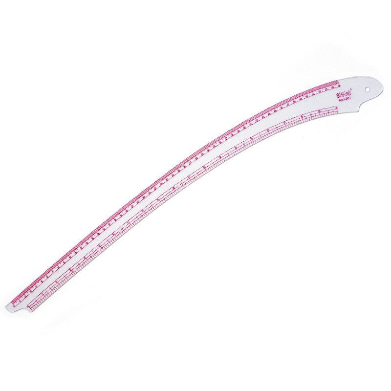 多功能弯尺裁缝专用裁剪6301袖臂尺服装绘图设计各类尺