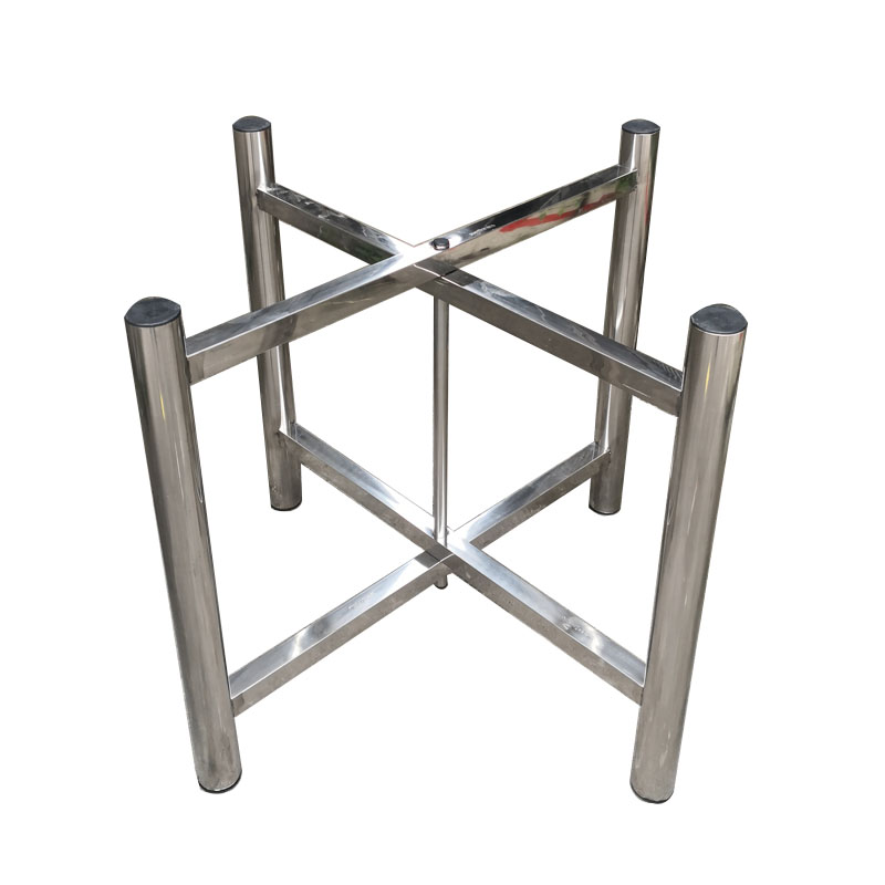 桌面支架全不不锈钢桌腿折叠桌脚餐桌玻璃脚架台脚台架