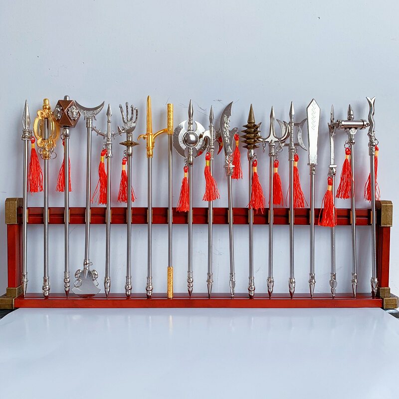 三国演义古代兵器微缩迷你十八般武器模型刀戟斧叉游戏