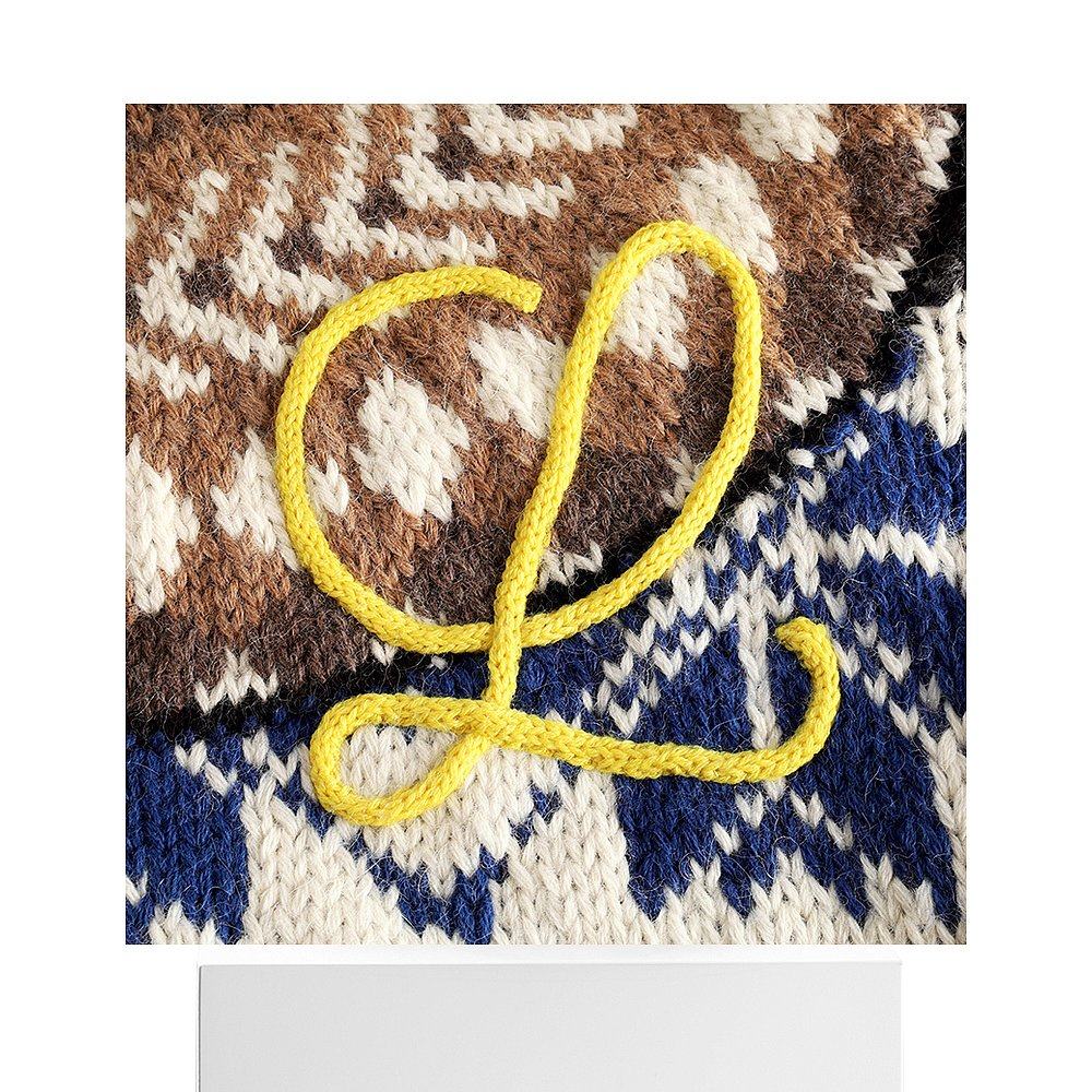 香港直邮loewe图案嵌花针织毛衣毛衣针织衫