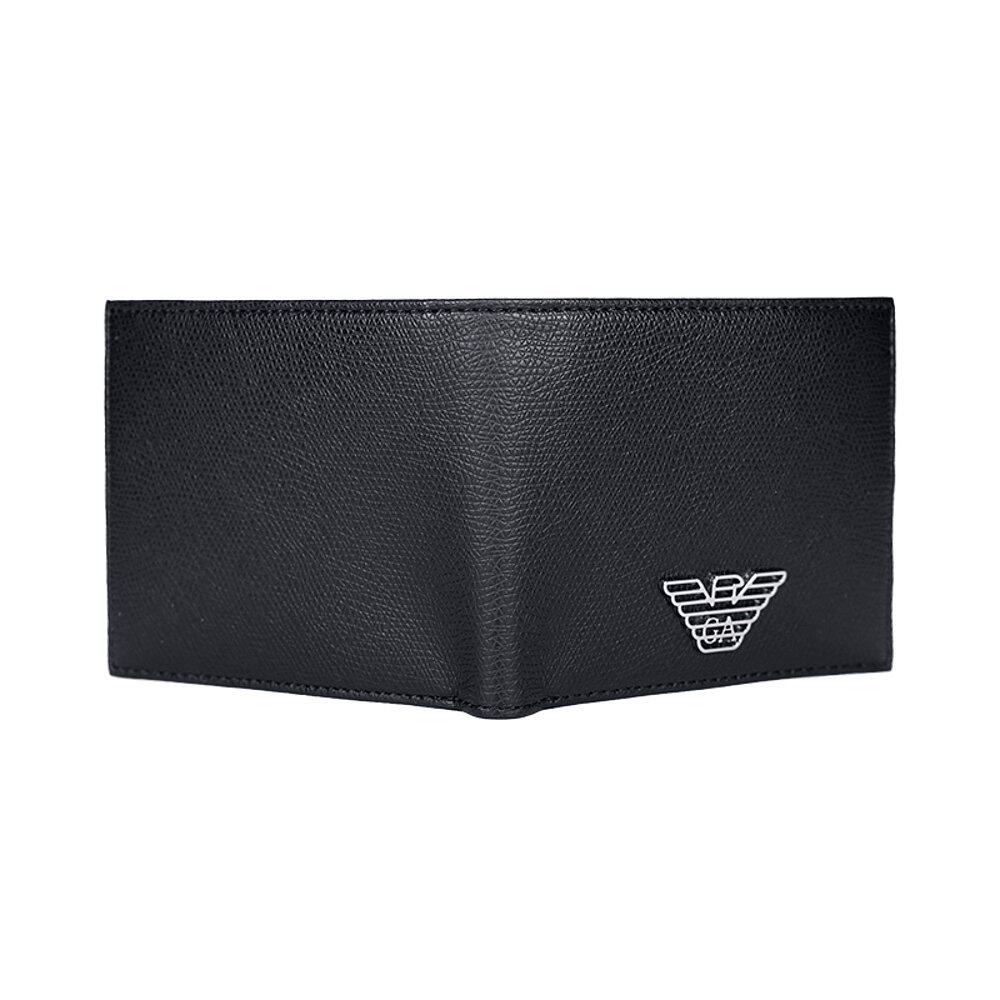 欧洲直邮emporioarmani阿玛尼钱包卡包黑色徽标短款钱包