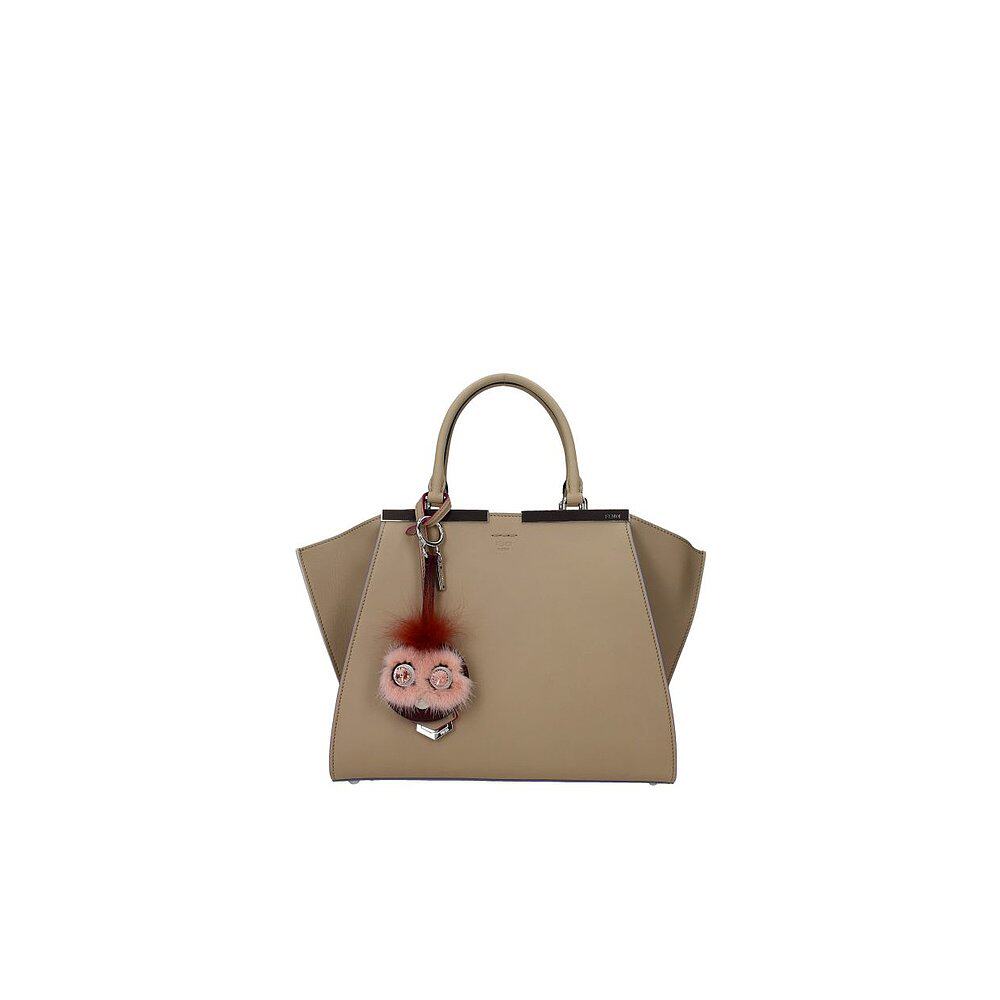 欧洲直邮fendi芬迪女士钥匙圈小怪兽猫头鹰毛绒包包钥匙扣