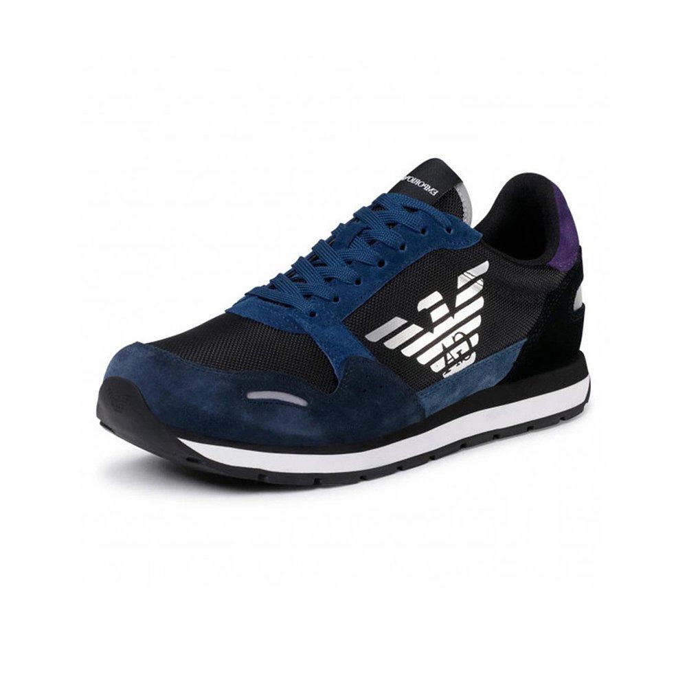 运动鞋香港直邮emporioarmani男士拼色休闲时尚休闲鞋