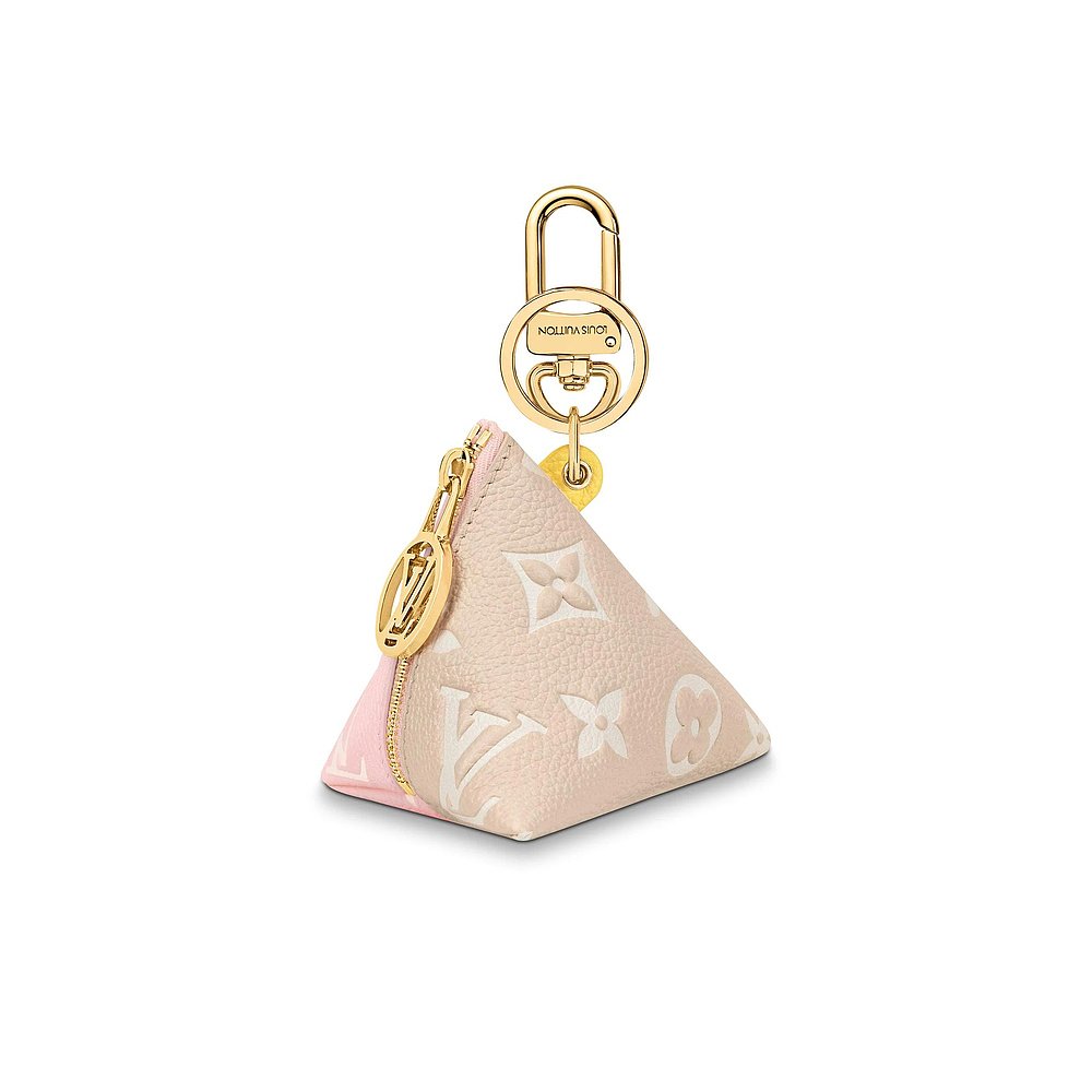 欧洲直邮louisvuitton路易威登米色徽标印花挂件包挂件