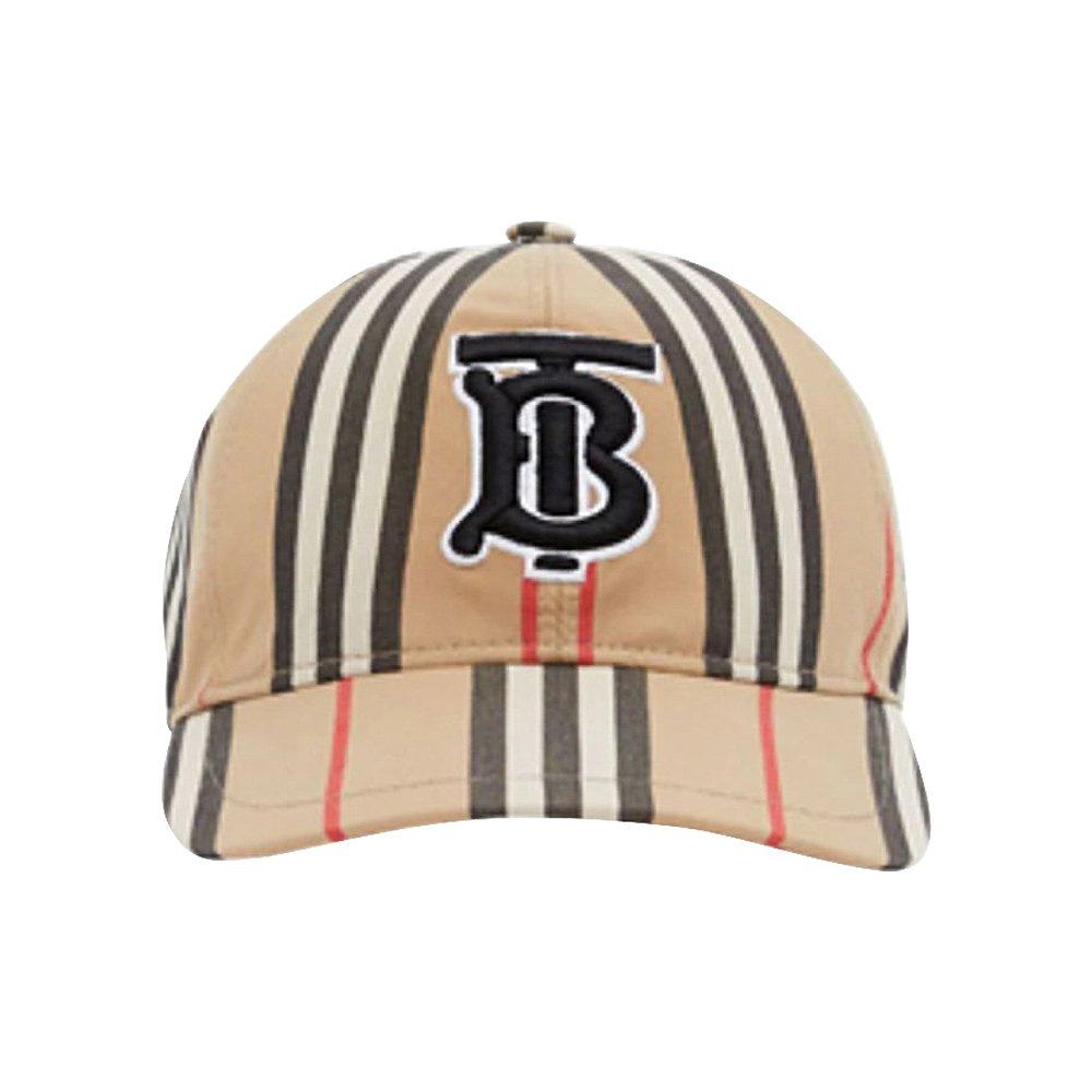 香港直邮burberry 博柏利 黑色tb图案棒球帽杏色格子运动帽802692