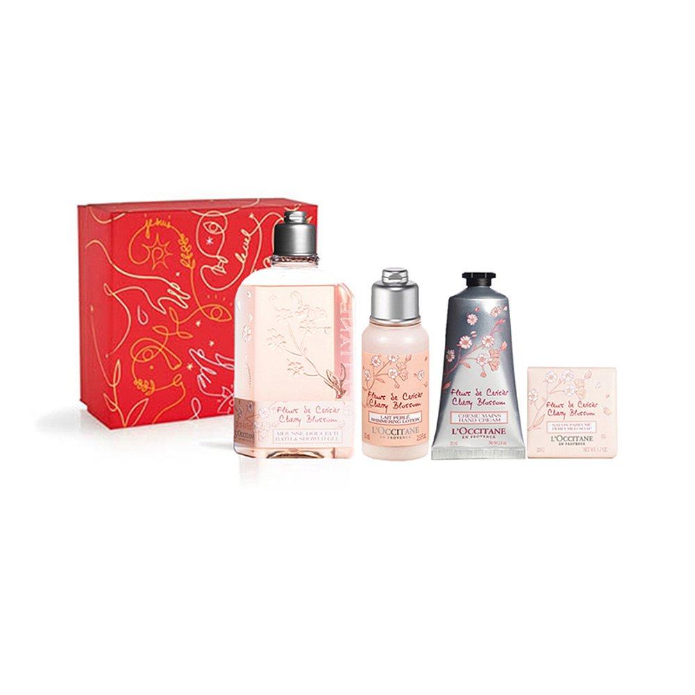 德国直邮occitane欧舒丹2020圣诞樱花沐浴露套装礼盒身体护理套装