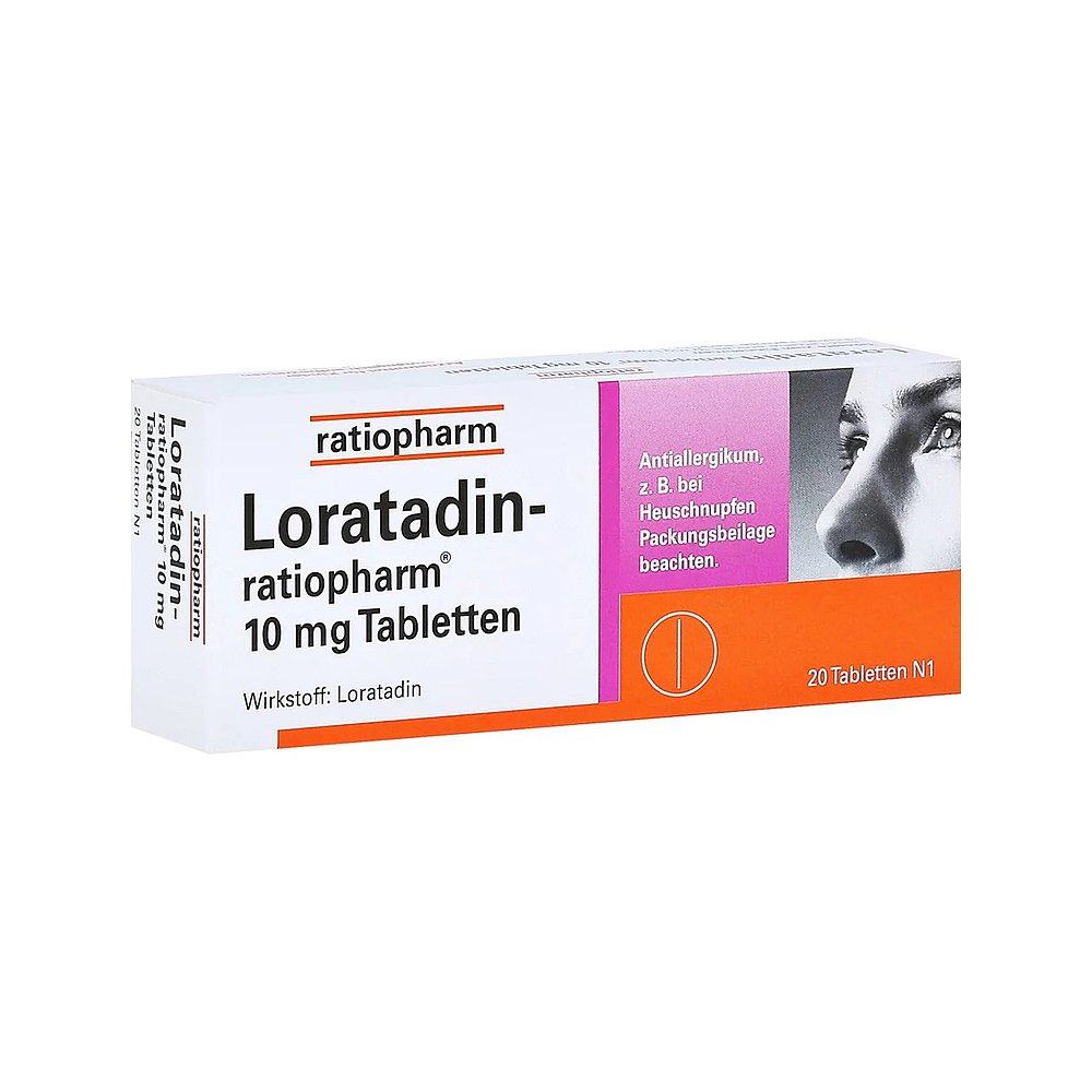 欧洲直邮德国药房ratiopharm氯雷他定抗过过敏药片国际眼科药品