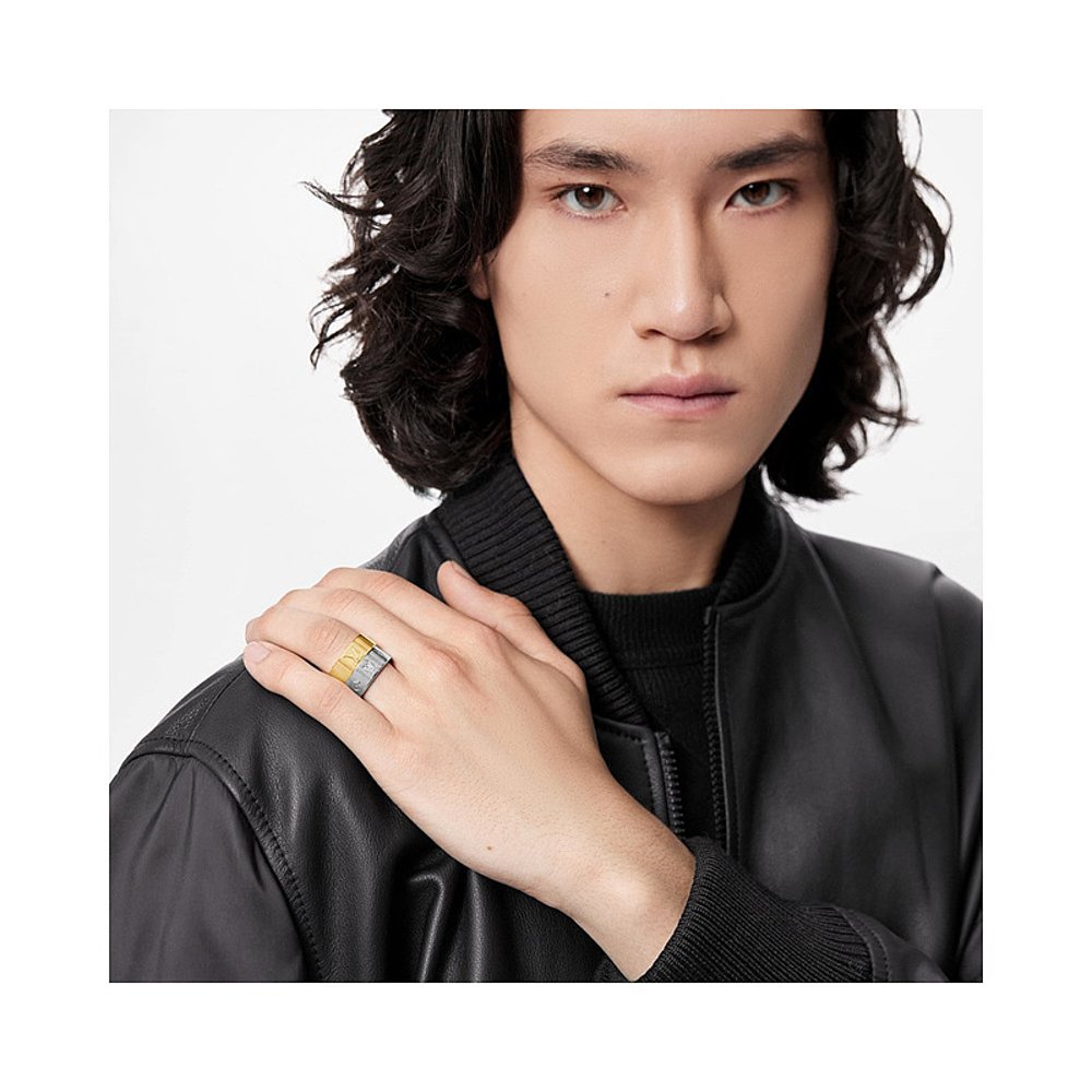 欧洲直邮预售两周louisvuitton路易威登男士环形徽标戒指