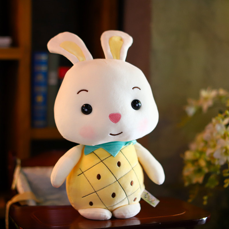 可爱水果猪猪兔子毛绒玩具草莓小猪兔兔公仔布娃娃玩偶少女心礼物