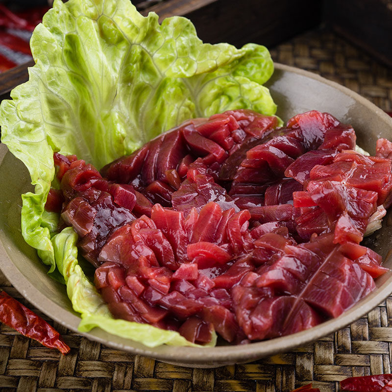 鸭胗花重庆火锅食材新鲜冷冻火锅配菜品鲜切鸭盹郡花郡肝200g