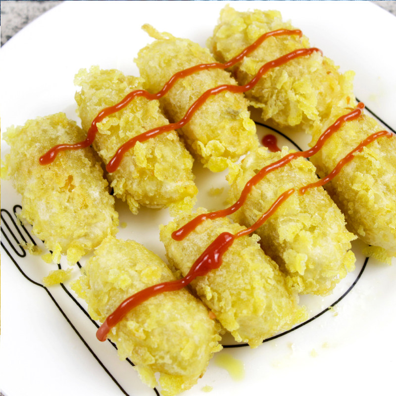 阿诺玉米250g油炸香酥点心冷冻半成品膨化食品