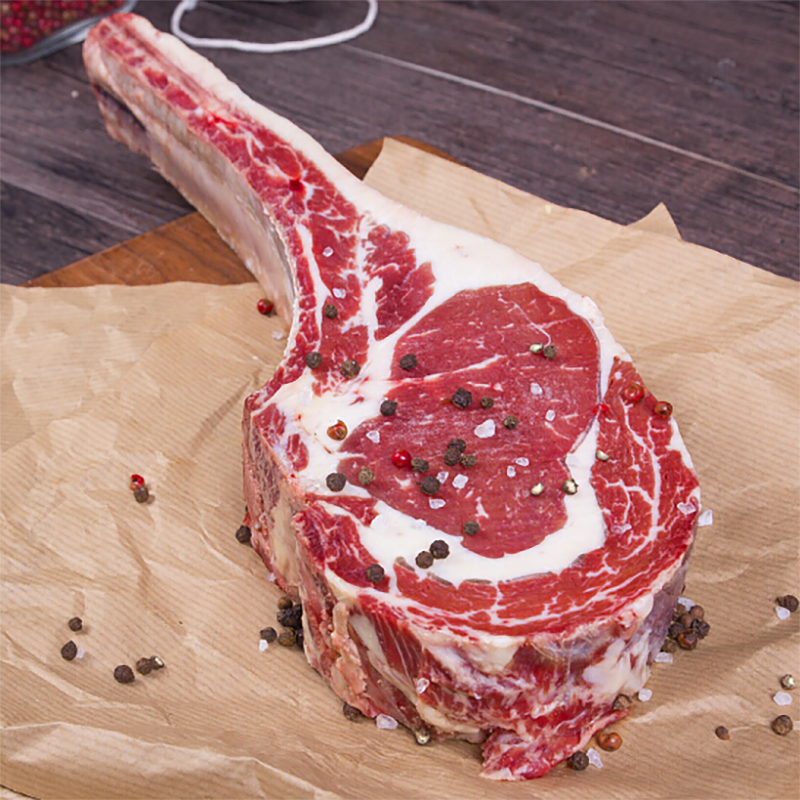 牛排澳洲进口安格格斯超厚战斧1000g带骨肉眼牛排