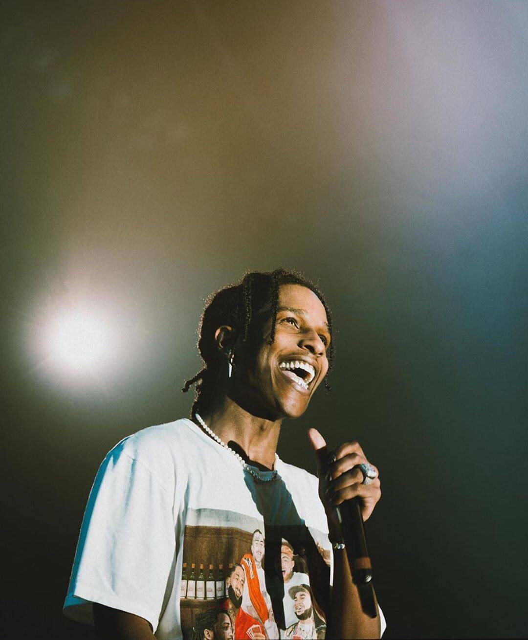 asaprockyyamsday限定油画纪念短袖复古饶舌t恤