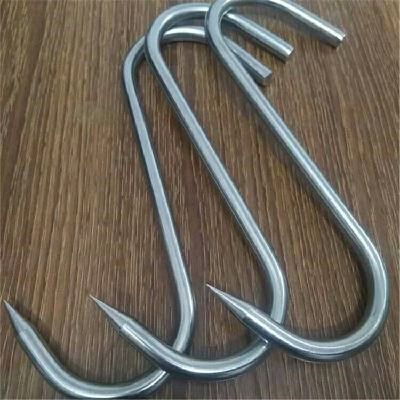 不锈钢加长挂勾挂肉钩子尖头腊肉挂钩吊钩