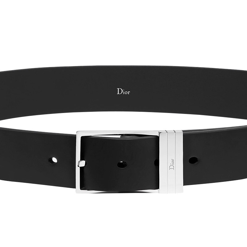 dior/迪奥女士黑色磨砂小牛皮腰带 clusa海外腰带/皮带/腰链