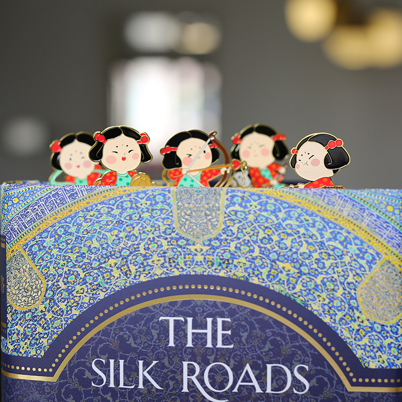 唐仕女博物院西安书签黄铜仕女西安旅游文创旋舞胡旋舞书签