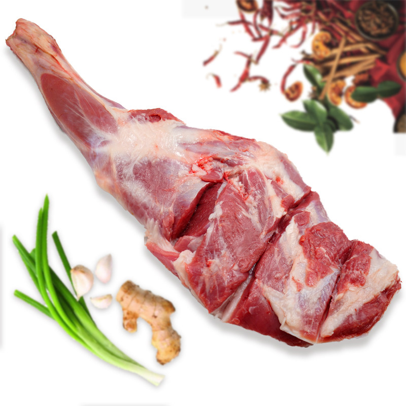 杞乐康 宁夏盐池滩羊肉羊前腿清真羊肉烧烤羊腿新鲜生羊肉腿肉3斤