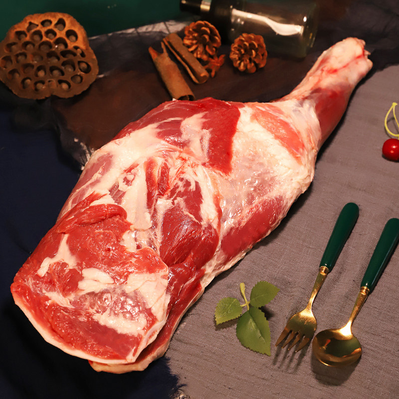 宁夏滩羊肉7斤组合新鲜羊前腿羊后腿冷冻商用烧烤羊腿生羊肉礼盒-mc
