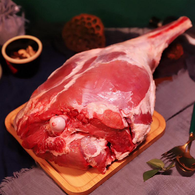 羊肉后腿乐康宁夏盐池滩羊新鲜清真羔羊烧烤生羊腿