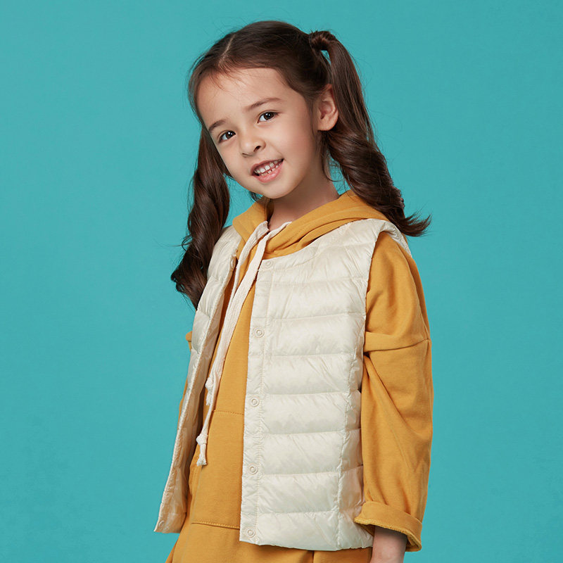 snowflying雪中飞2019春秋保暖轻薄易搭可爱童装羽绒服