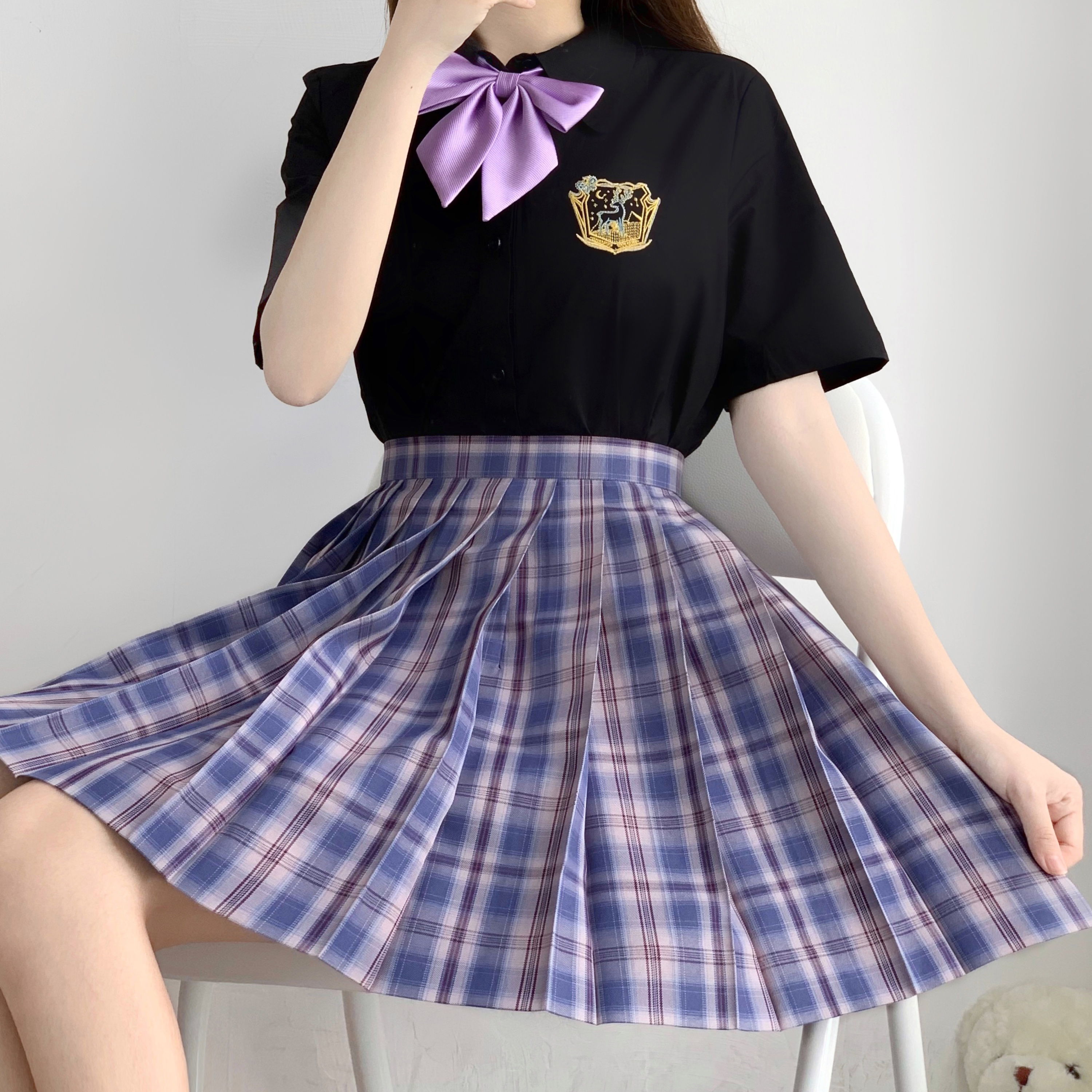 科科米勒原创jk制服格裙百褶裙学院可爱半身半身裙