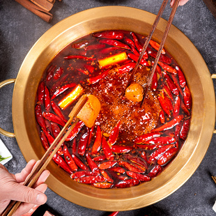 名扬牛油火锅底料特辣500g手工全型家用四川麻辣烫红油钵钵鸡调料