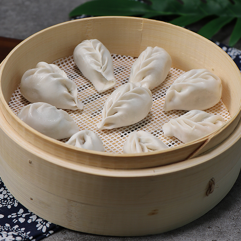 沙县柳叶蒸饺鲜肉速冻水饺福建小吃煎饺冷冻水饺