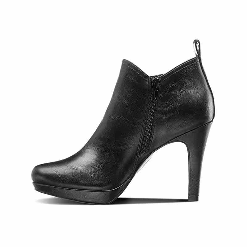 德国graceland高跟短靴2020春季新款百搭女靴单靴细时装靴