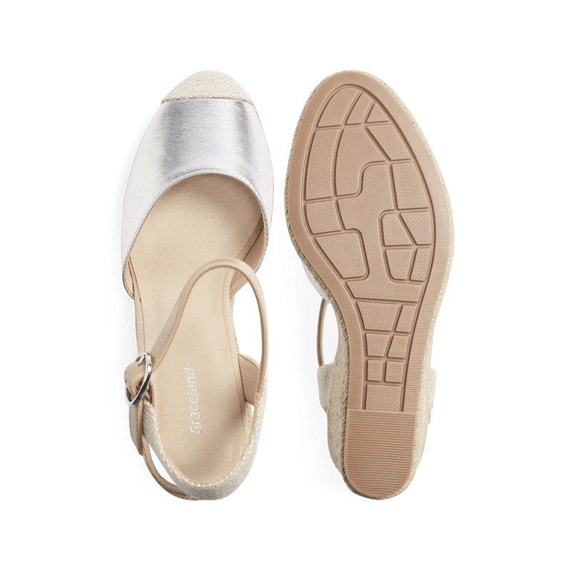 德国graceland女鞋2021新款夏季包头仙女中跟时装时装凉鞋