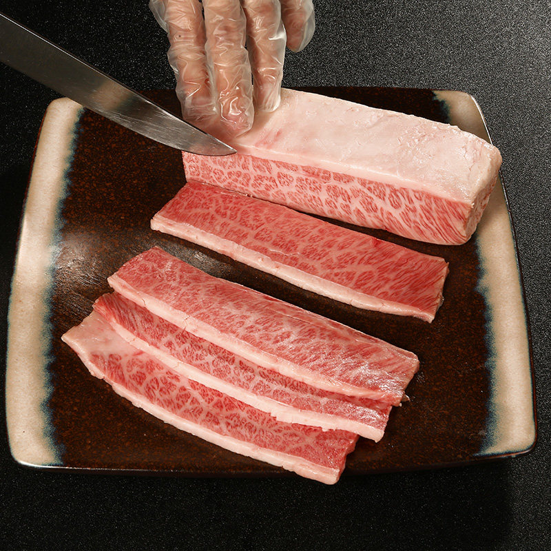 澳洲和牛m9牛小排烤肉片日式雪花牛肉烧烤食材250g媲美日本神户a5