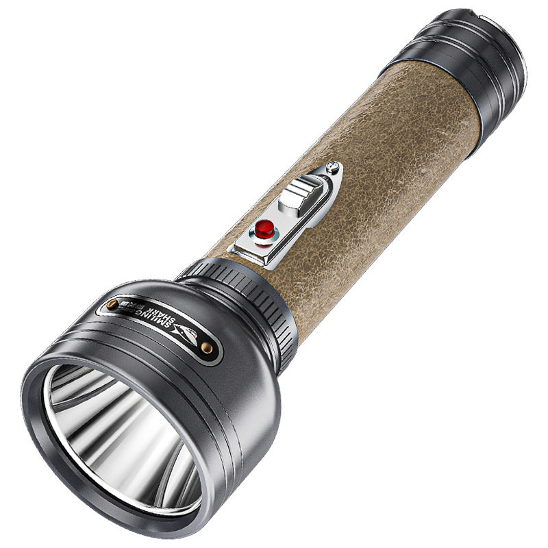 手电筒复工怀旧深光杯大功率推动开关强光光带挂钩多功能手电