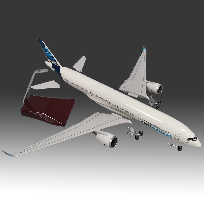 47cm空客a350飞机模型原型机南航国航川航仿真飞机模型