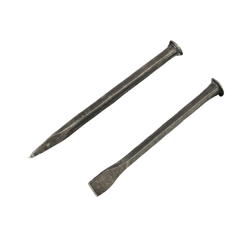 石工石头凿子錾子凿石工具尖头平头扁凿石匠床插