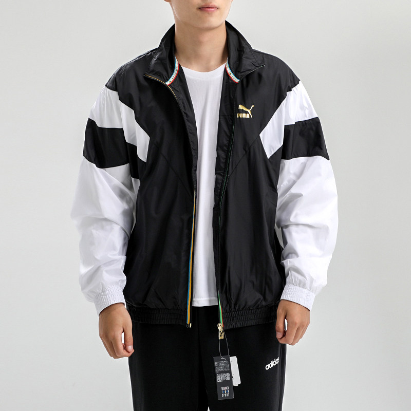 直营puma彪马男装外套新款跑步运动服上衣立领运动茄克