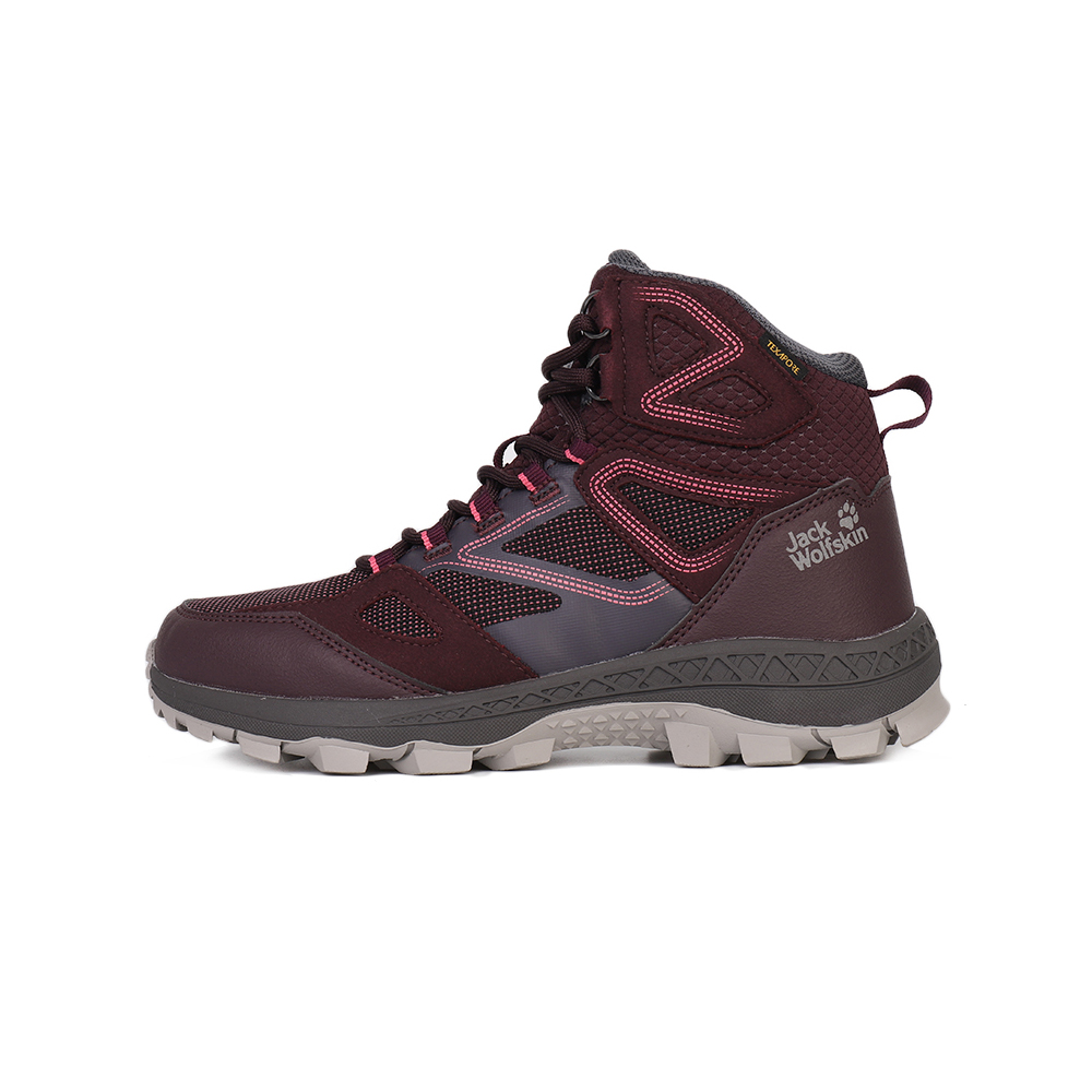 直营jackwolfskin狼爪登山鞋高帮女鞋越野防滑徒步登山鞋