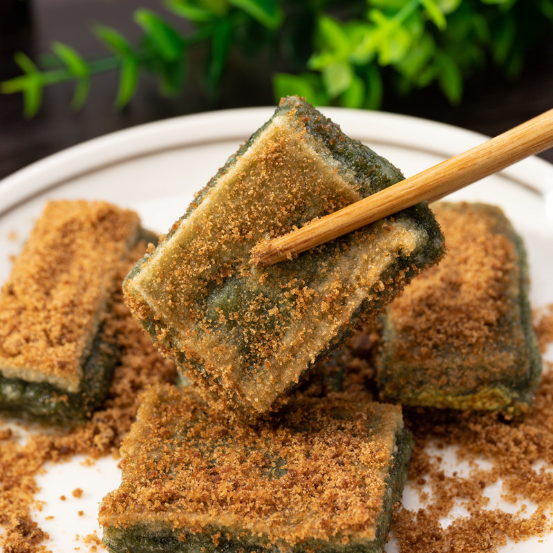 糍粑宁波特产象山清明节传统糕点糯米艾草麻糍传统中式糕点