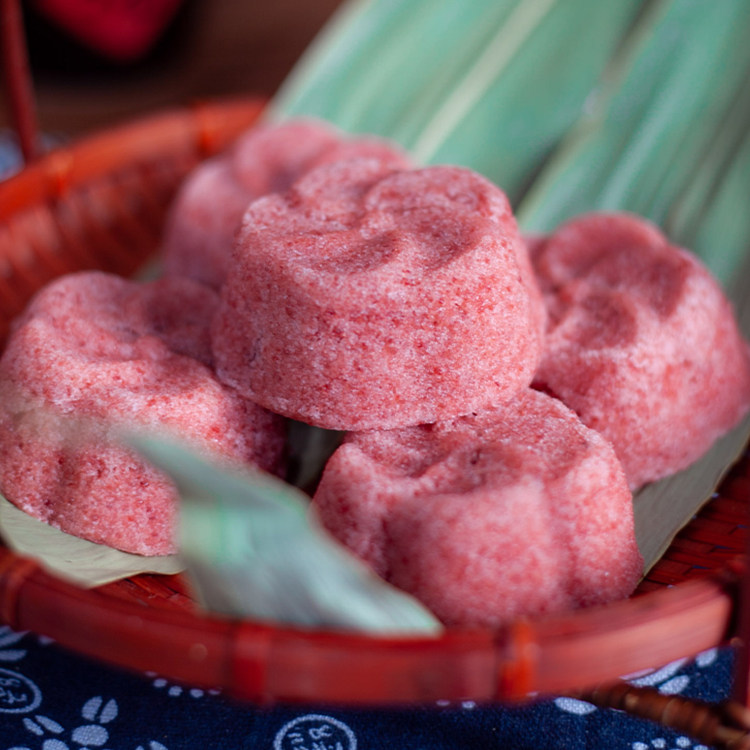 糕点史家梅花豆沙馅定胜糕状元250g传统手工传统中式糕点