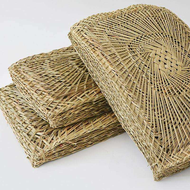 蒸笼馒头草编不粘草垫包子竹大垫子餐具笼包餐具笼