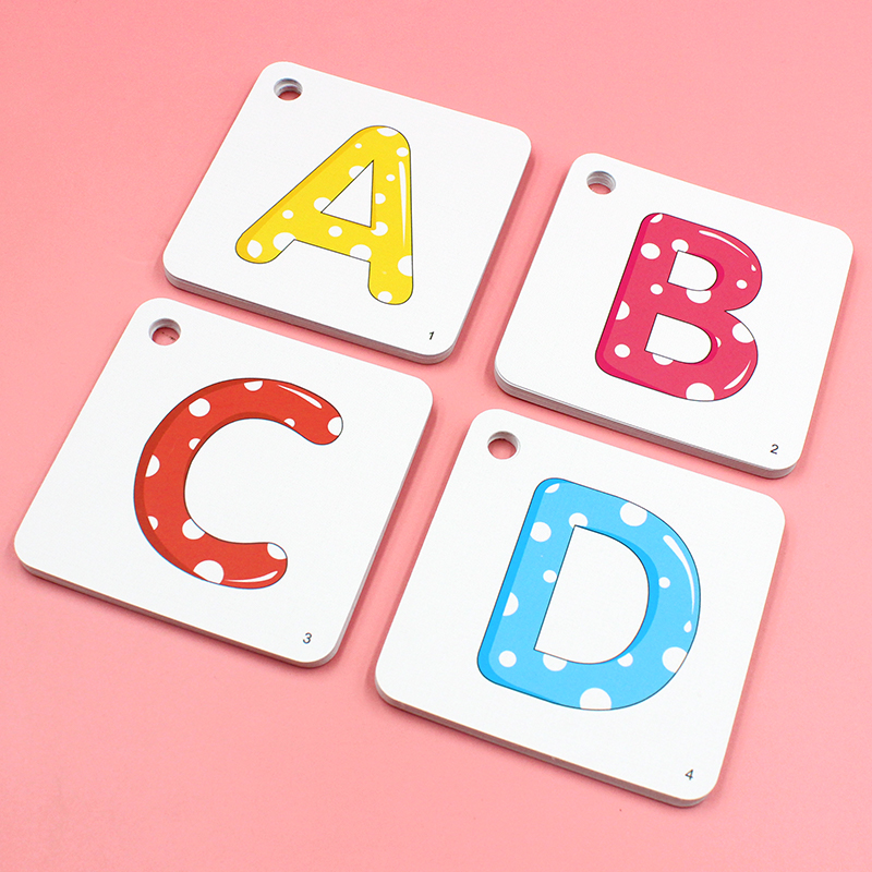 26个英语字母卡片小学生一年级启蒙英文认知卡玩具幼儿童abc教具