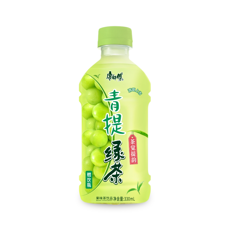 新品上市康师傅青提绿茶330ml12小瓶囤货茶饮料饮品批发预售